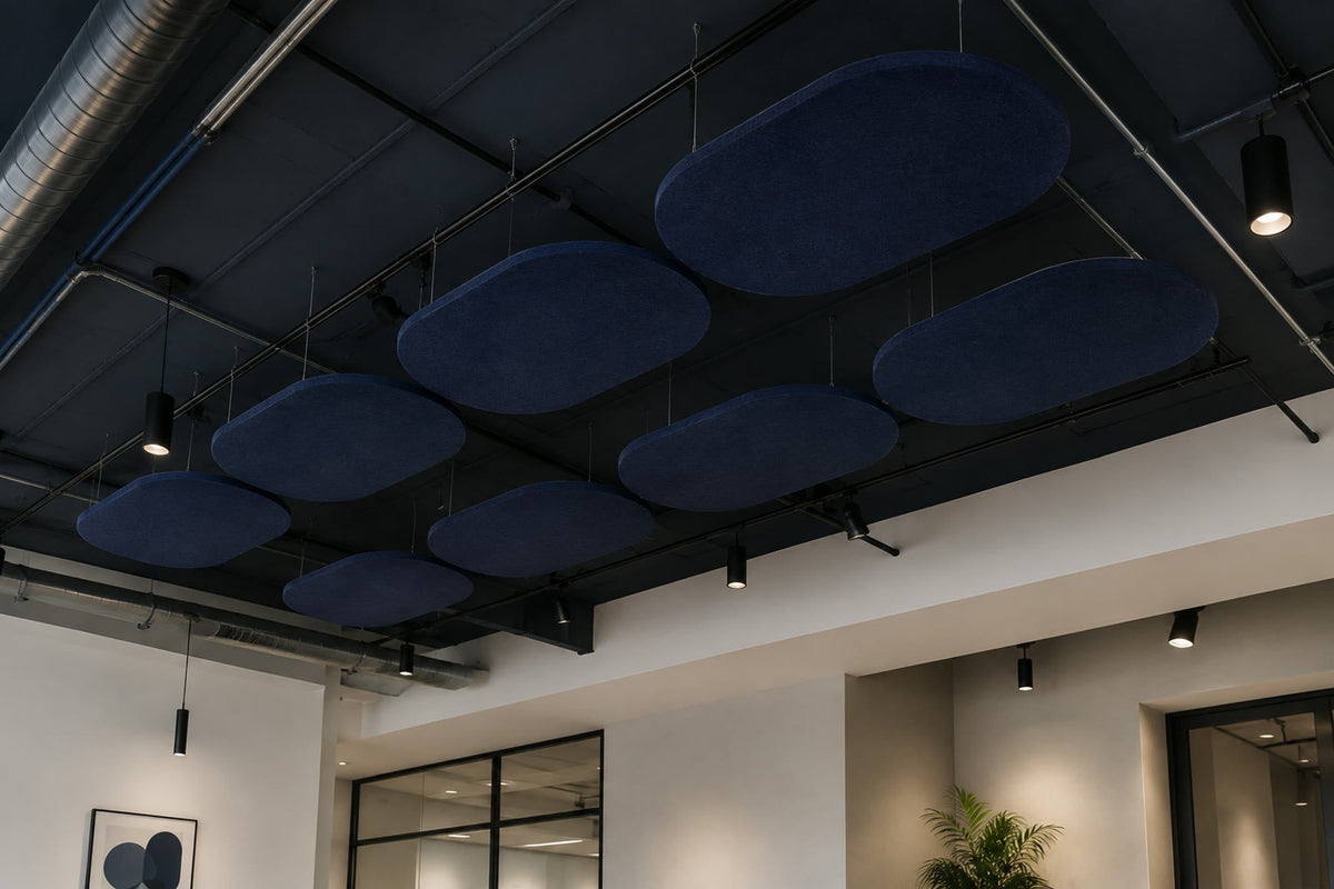 Form Capsule acoustic panels, 12mm — suspended installation