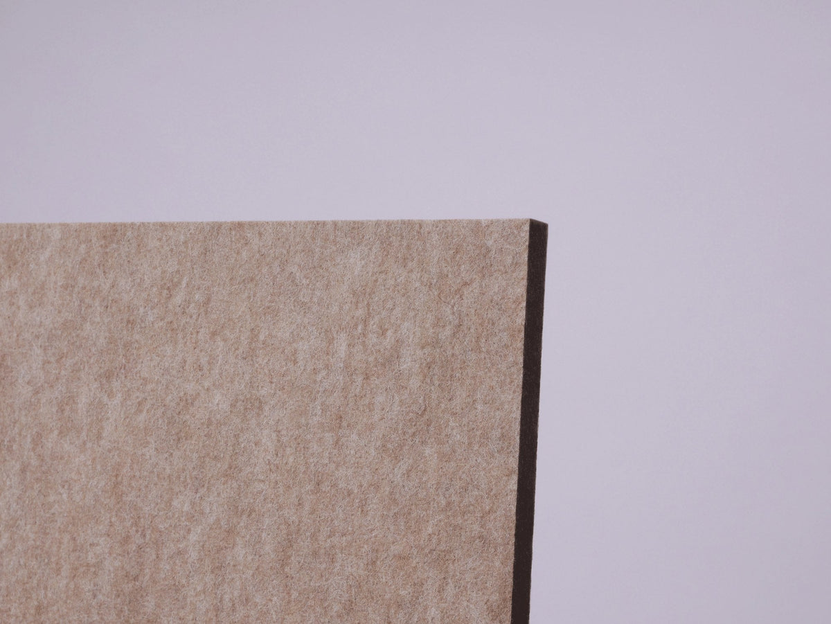 Plain PET-felt acoustic panel in Moorland — 2440 × 1210mm